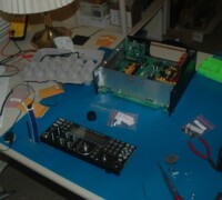 The front panel is getting ready to be installed.