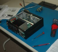 The K3 was on the bench to install the KXV3A board required to supply RF to the P3.